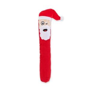 GuRu Fry Guys Chris Santa Christmas Holiday Red Dog Toy Squeaky Plush Toss Shake